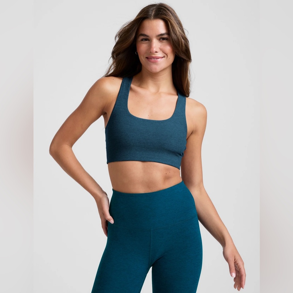 Beyond Yoga Teal Sports Bra